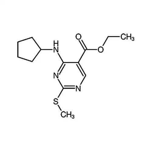 4-(环戊基氨基)-2-(甲硫基)嘧啶-5-甲酸乙酯