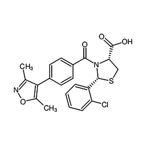 (2R,4R)-2-(2-氯苯基)-3-(4-(3,5-二甲基异恶唑-4-基)苯甲酰)噻唑烷-4-甲酸