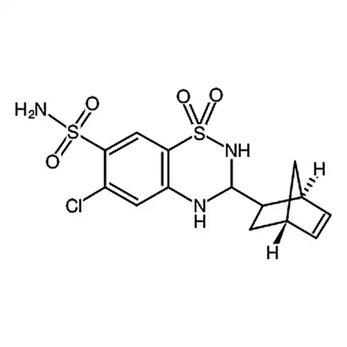 6-氯-3,4-二氢-3-(2-降冰片烯-5-基)-2H-1,2-4-苯并噻二嗪-7-磺酰胺1,1-二氧化物