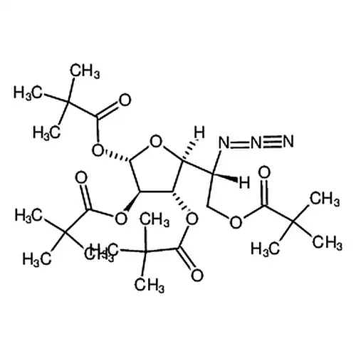 (3R，4S，5S)-5-((R)-1-叠氮基-2-(新戊酰氧基)乙基)四氢呋喃-2，3，4-三基三(2，2-二甲基丙酸酯)