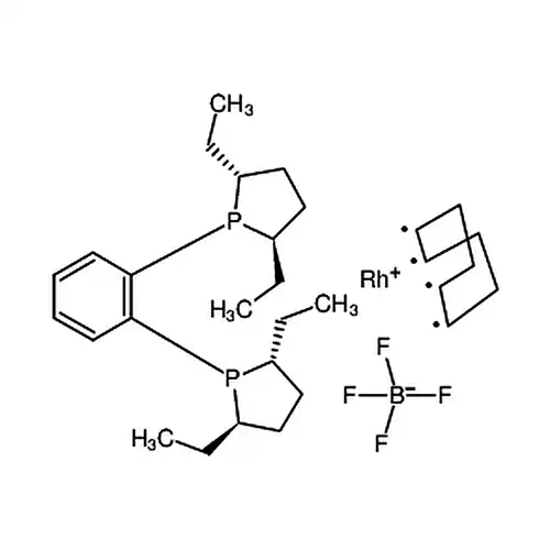 (-)-1，2-双（（2R，5R）-2，5-二乙基膦）苯（环辛二烯）四氟硼酸铑