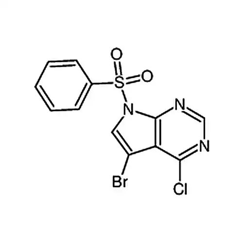 7-苯磺酰基-5-溴-4-氯-7H-吡咯并[2，3-d]嘧啶