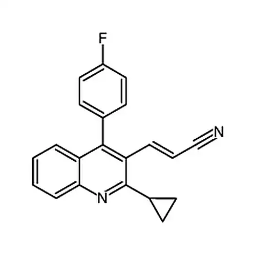 (E)-3-(2-环丙基-4-(4-氟苯基)喹啉-3-基)丙烯腈