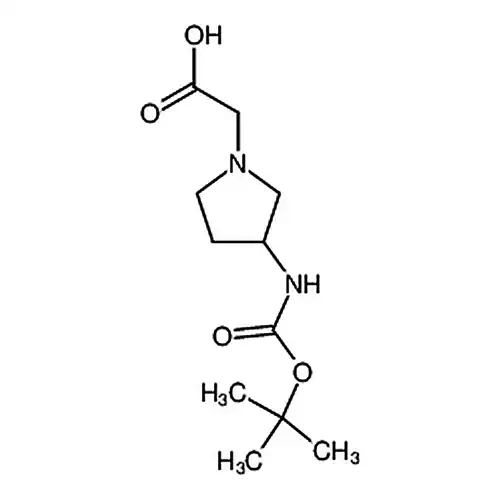 2-(3-((叔丁氧羰基)氨基)吡咯烷-1-基)乙酸