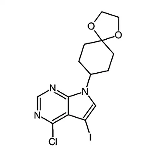 4-氯-5-碘-7-(1，4-二氧杂螺[4.5]癸烷-8-基)-7H-吡咯并[2，3-d]嘧啶