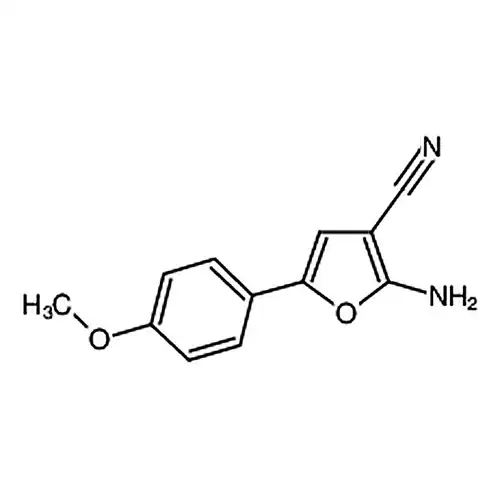 2-氨基-5-(4-甲氧基苯基)呋喃-3-甲腈