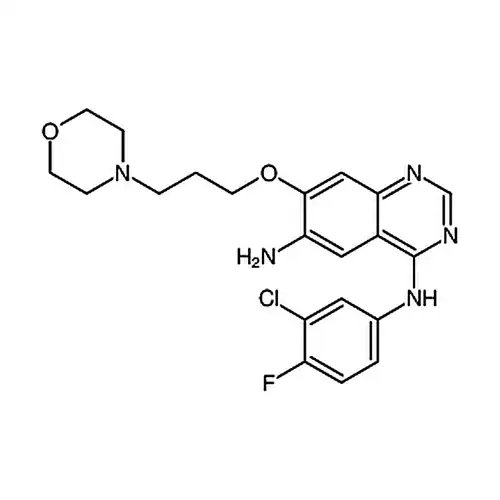 N4-(3-氯-4-氟苯基)-7-(3-吗啉丙氧基)喹唑啉-4，6-二胺