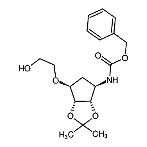 ((3aS,4R,6S,6aR)-6-(2-羟基乙氧基)-2,2-二甲基四氢-3aH-环戊二烯并[d][1,3]二氧杂环戊烯-4-基)氨基甲酸苄酯