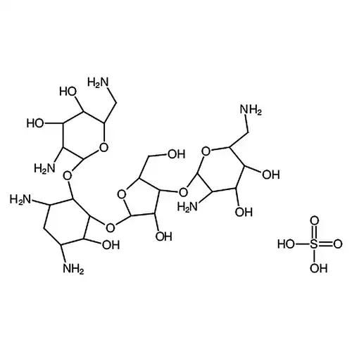 (2S,3S,4R,5R,6R)-5-氨基-2-(氨基甲基)-6-(((2R,3S,4R,5S)-5-(((1R,2R,3S,5R,6S)-3,5-二氨基-2-(((2R,3R,4R,5S,6R)-3-氨基-6-(氨基甲基)-4,5-二羟基四氢-2H-吡喃-2-基)氧基)-6-羟基环己基)氧基)-4-羟基-2-(羟甲基)四氢呋喃-3-基)氧基)四氢-2H-吡喃-3,4-二醇x硫酸盐