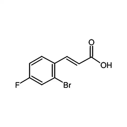 2-溴-4-氟肉桂酸