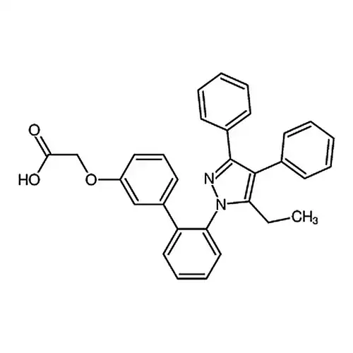 2-(5-乙基-3，4-二苯基-吡唑-1-基)-联苯-3-基氧基]乙酸