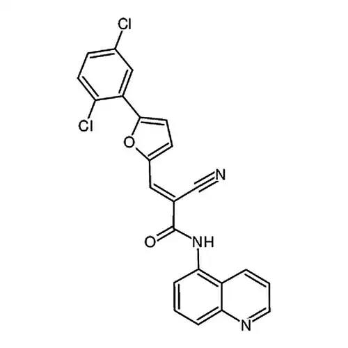 2-氰基-3-(5-(2,5-二氯苯基)呋喃-2-基)-N-(喹啉-5-基)丙烯酰胺
