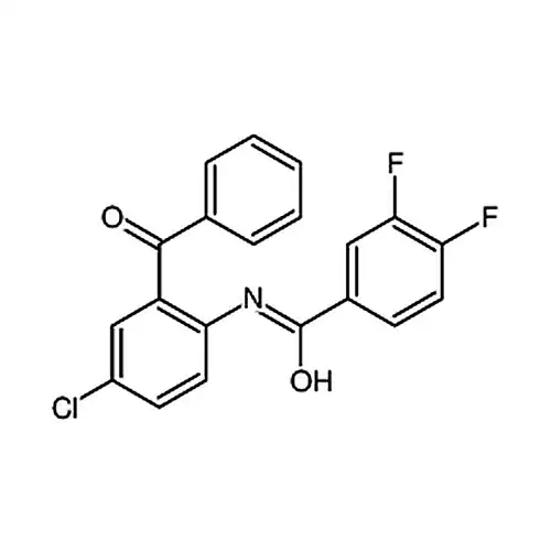 N-(2-苯甲酰基-4-氯苯基)-3，4-二氟苯甲酰胺