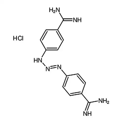 4,4'-(三唑-1-烯-1,3-二基)二苯甲脒二盐酸盐