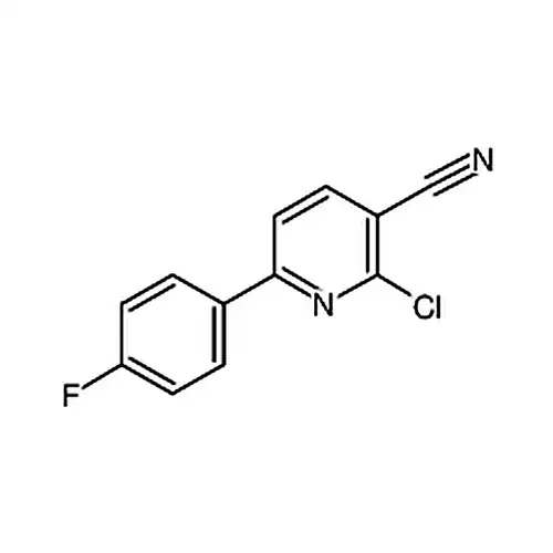 2-氯-6-(4-氟苯基)烟酸腈