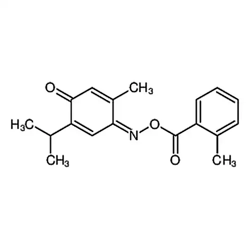 2-甲基-5-(1-甲基乙基)-2,5-环己二烯-1,4-二酮 1-[O-(2-甲基苯甲酰)肟]