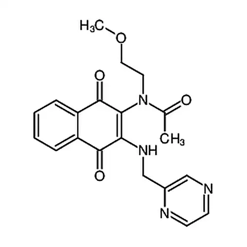 N-(1，4-二氧代-3 - ((吡嗪-2-基甲基)氨基)-1，4-二氢萘-2-基)-N-(2-甲氧