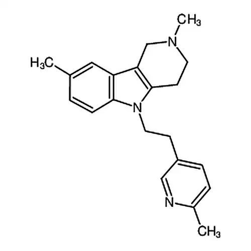 2，3，4，5-四氢-2，8-二甲基-5-[2-(6-甲基吡啶-3-基)乙基]-1H-吡啶并[4，3-B]吲哚