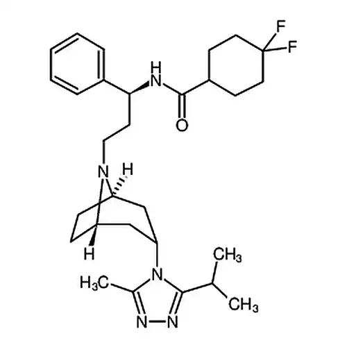 4,4-二氟-N-((S)-3-((1R,3R,5S)-3-(3-异丙基-5-甲基-4H-1,2,4-三唑-4-基)-8-氮杂双环[3.2.1]辛烷-8-基)-1-苯基丙基)环己烷-1-酰胺