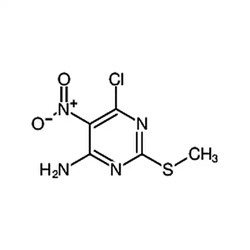 6-氯-2-(甲巯基)-5-硝基嘧啶-4-胺