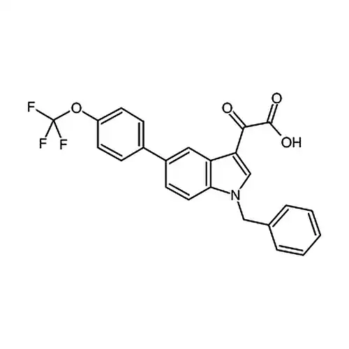 2-(1-苄基-5-(4-(三氟甲氧基)苯基)-1H-吲哚-3-基)-2-氧代乙酸