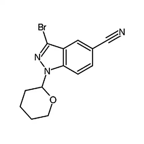 3-bromo-1-(tetrahydro-2H-pyran-2-yl)-1H-indazole-5-carbonitrile