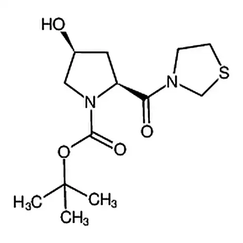 (2S，4S)-4-羟基-2-(噻唑烷-3-羰基)吡咯烷-1-甲酸叔丁酯