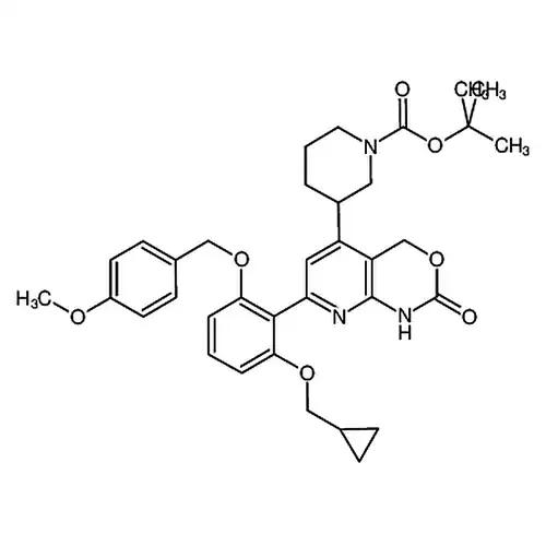 1-Piperidinecarboxylic acid, 3-[7-[2-(cyclopropylmethoxy)-6-[(4-methoxyphenyl)methoxy]phenyl]-1,4-di