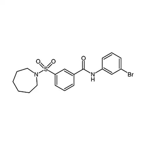 3-(氮杂环庚烷-1-基磺酰基)-N-(3-溴苯基)苯甲酰胺