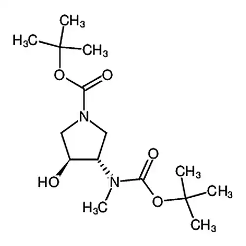 (3S，4S)-tert-Butyl 3-((tert-butoxycarbonyl)(methyl)amino)-4-hydroxypyrrolidine-1-carboxylate