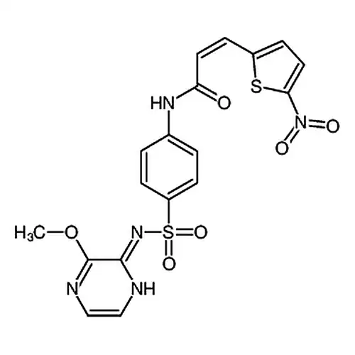 N-(4-(N-(3-甲氧基吡嗪-2)氨磺酰基)苯基)-3-(5-硝基噻吩-2-基)丙烯酰胺