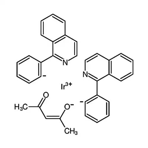 二(1-苯基-异喹啉)(乙酰丙酮)合铱(III)