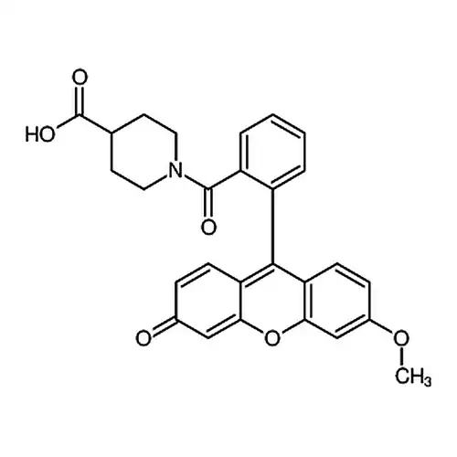 1-[2-(6-Methoxy-3-oxo-3H-xanthen-9-yl)-benzoyl]-piperidine-4-carboxylic acid