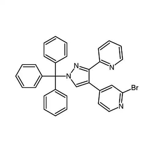 2-溴-4-(3-(吡啶-2-基)-1-三苯甲基-1H-吡唑-4-基)吡啶