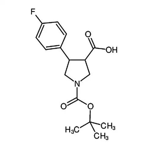 4-(4-氟苯基)-1-[(2-甲基丙-2-基)氧基羰基]吡咯烷-3-羧酸