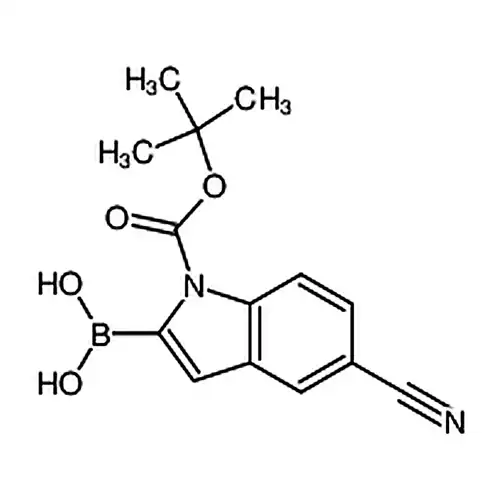 1-boc-5-氰基吲哚-2-硼酸