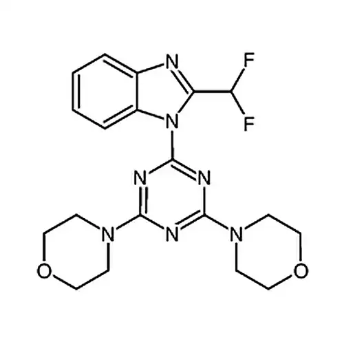 2-(2-二氟甲基苯并咪唑-1-基)-4,6-二吗啉基-1,3,5-三嗪