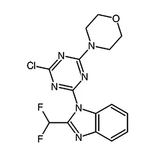 4-(4-氯-6-(2-(二氟甲基)-1H-苯并[d]咪唑-1-基)-1,3,5-三嗪-2-基)吗啉