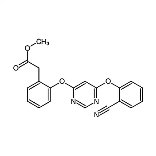 Methyl 2-(2-((6-(2-cyanophenoxy)pyrimidin-4-yl)oxy)phenyl)acetate