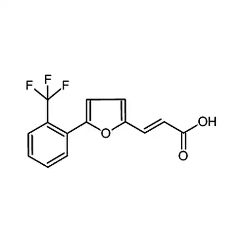 3-[5-(2-(三氟甲基)苯基)呋喃-2-基]-丙烯酸，主要是反式