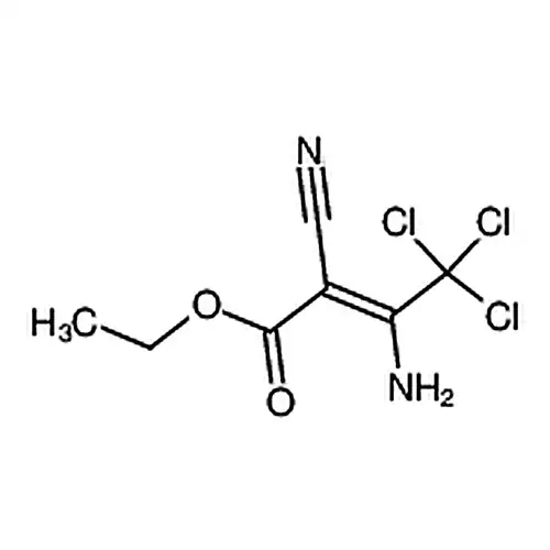 乙基(2Z)-3-氨基-4，4，4-三氯-2-氰基-2-烯酸