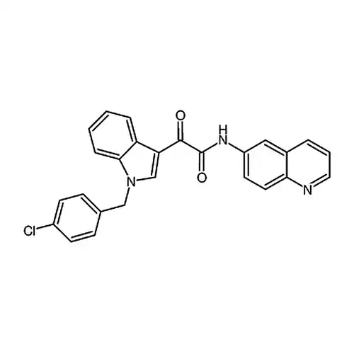 2-(1-(4-氯苄基)-1H-吲哚-3-基)-2-氧代-N-(喹啉-6-基)乙酰胺