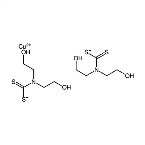 双(2-羟乙基)二硫代氨基甲酸铜(II)