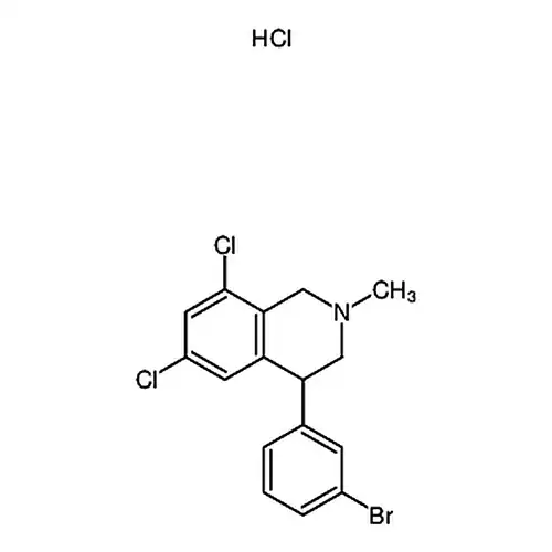 4-(3-溴苯基)-6，8-二氯-2-甲基-1，2，3，4-四氢异喹啉盐酸盐