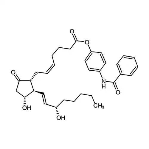 Prostaglandin E2 p-benzamidophenyl ester
