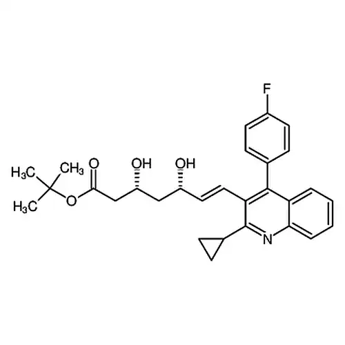(3R,5S,E)-7-(2-环丙基-4-(4-氟苯基)喹啉-3-基)-3,5-二羟基庚-6-烯酸叔丁酯