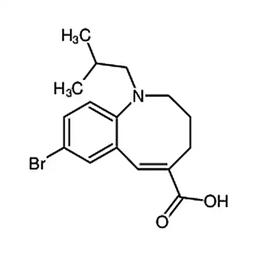 (E)-8-溴-1-异丁基-1，2，3，4-四氢苯并[b]吖辛因-5-羧酸
