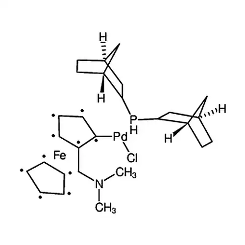 氯化(二-2-降冰片聚膦)(2-二甲基氨甲基二茂铁-1-基)钯(Ⅱ)