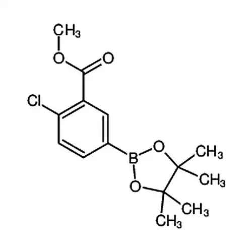 2-氯-5-(4,4,5,5-四甲基-1,3,2-二氧硼杂环戊烷-2-基)苯甲酸甲酯