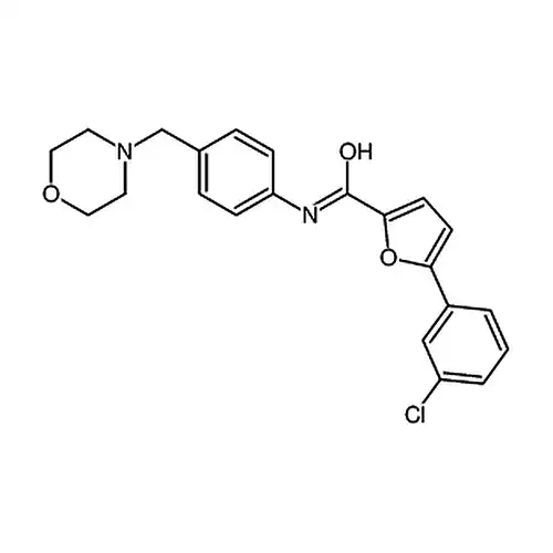 5-(3-氯苯基)-N-(4-(吗啉甲基)苯基)呋喃-2-羧酰胺